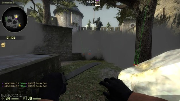 the three smokes cover the entire site.