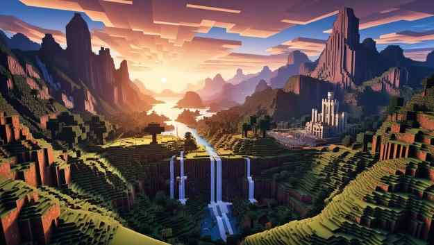 minecraft sunset environment