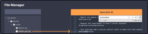 DatHost file manager enforce mod